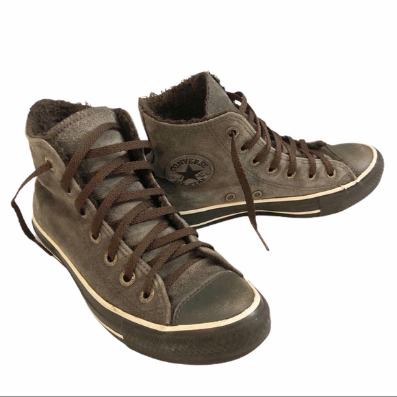 brown converse poshmark